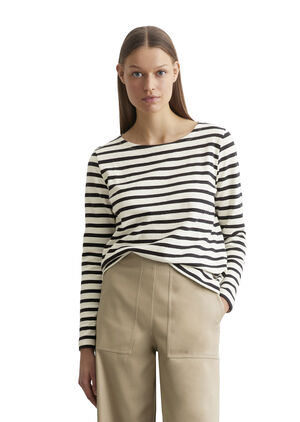 T-shirt, long sleeve, boat neck, st