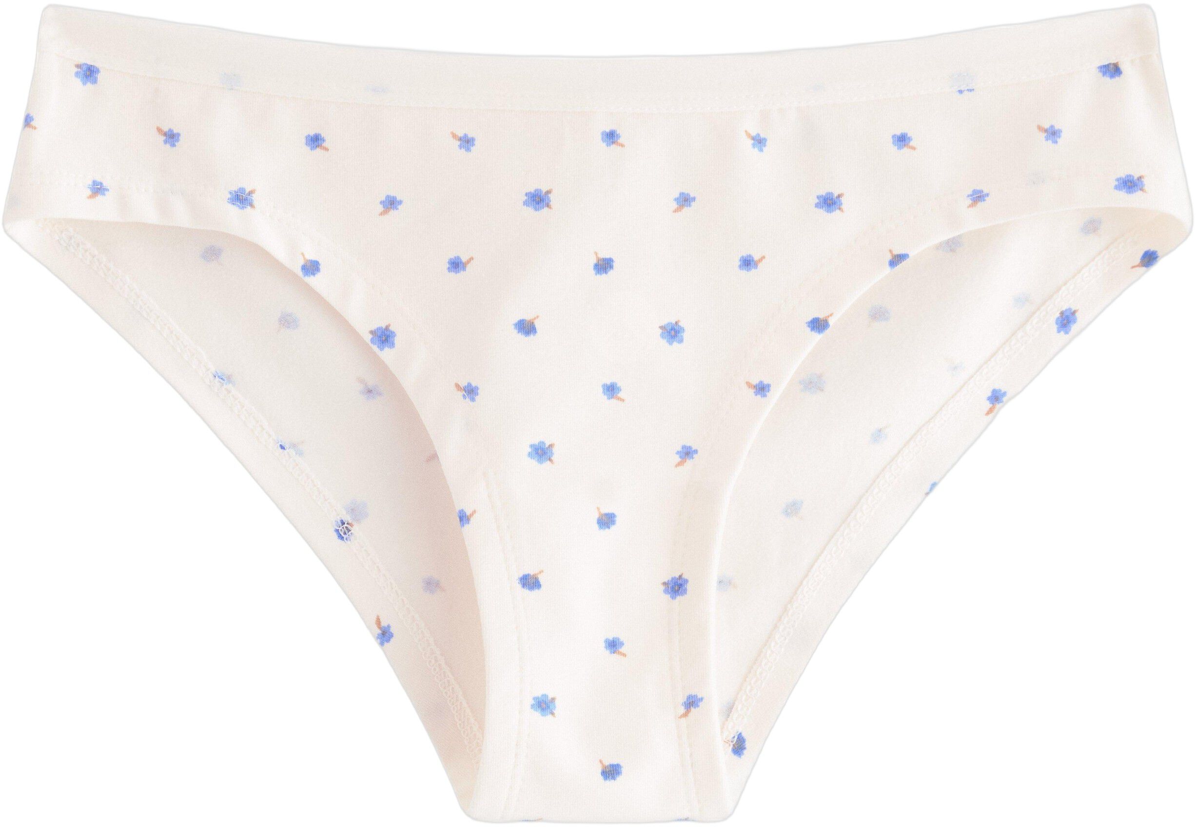 Soft bikini briefs with a low waist