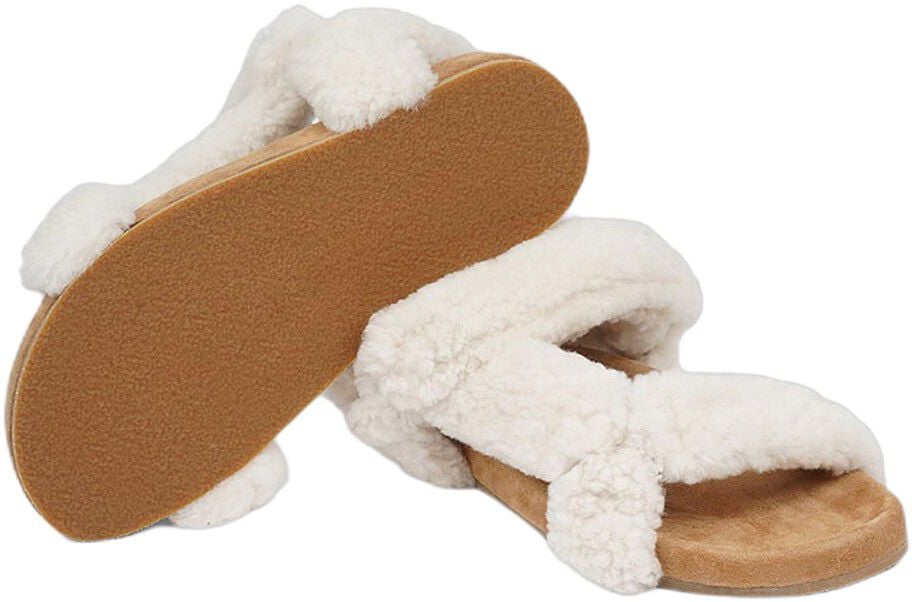 ROVENNA - SHEARLING TRECKING SANDAL