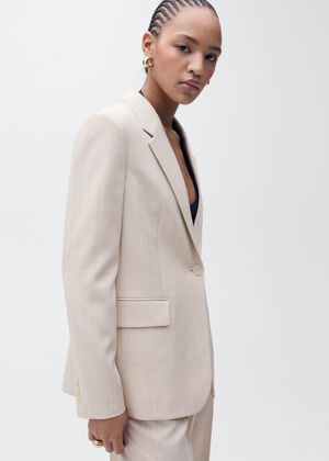 Structured suit jacket