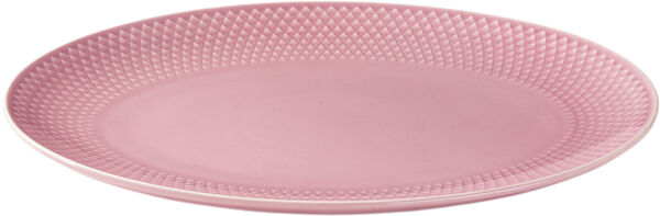 Rhombe Color Ovalt serveringsfad 28.5x21. 5 rosa