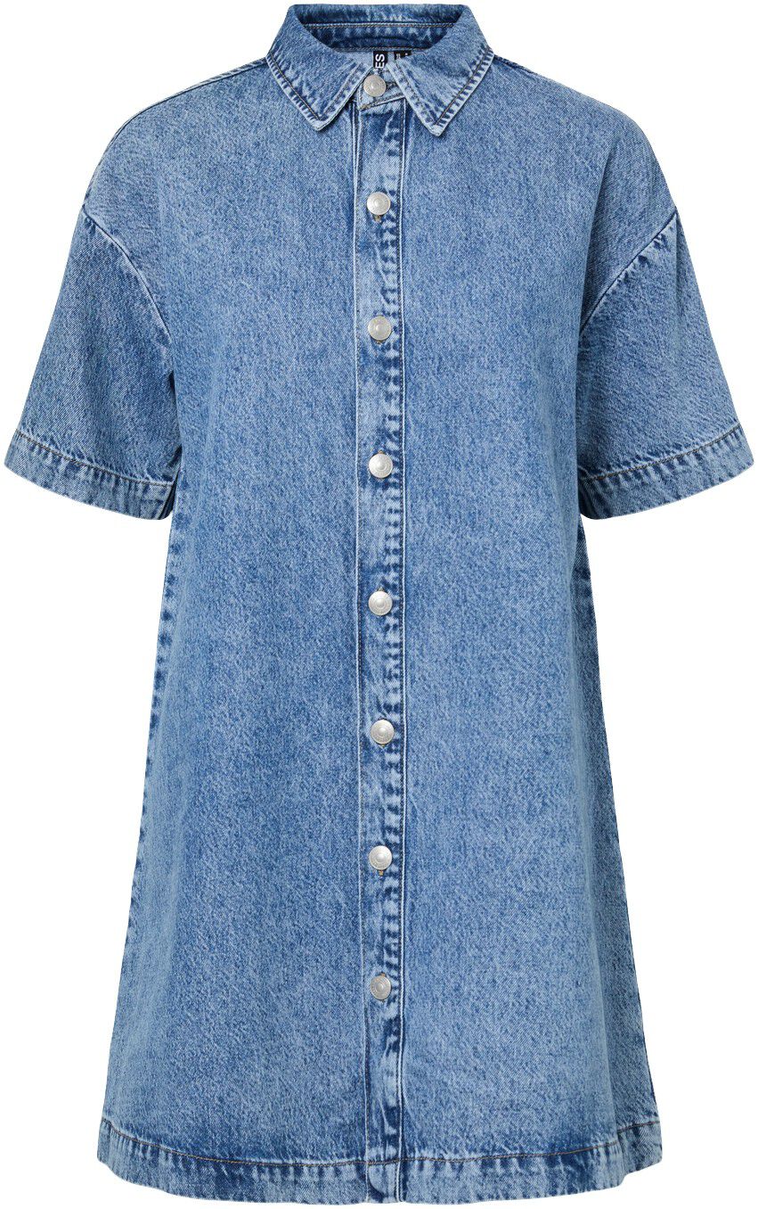 Pcsky Ss A-Shape Denim Dress Noos Bc