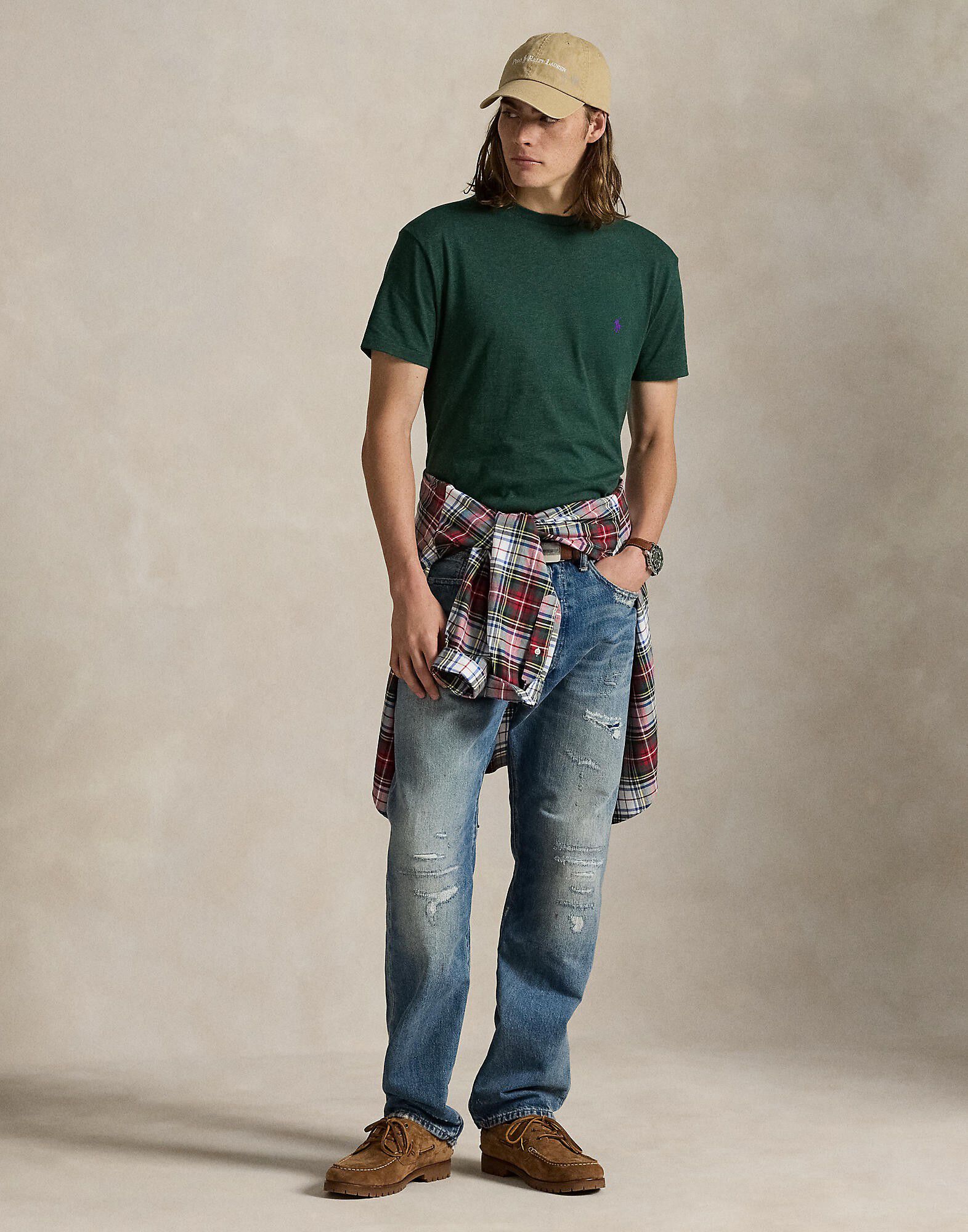 Custom Slim Fit Jersey Crewneck T-Shirt