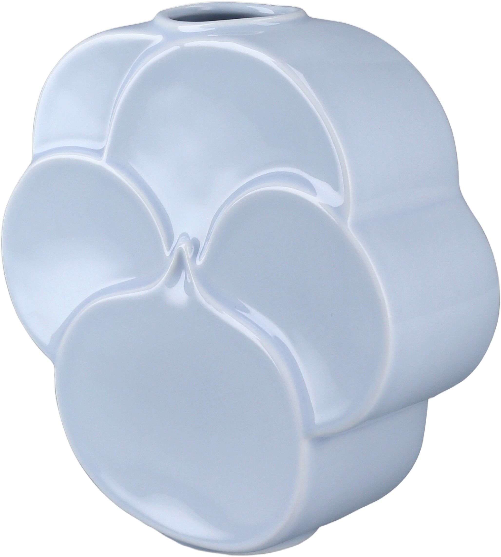 Flower Vase Stedmoderblomst H17 cm bl&aring; porcel&aelig;n