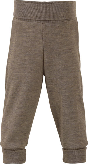 Baby-pants, long, with waistband, GOTS - walnut - 50/56