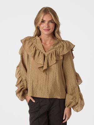 Nula Flounce Crisp Blouse