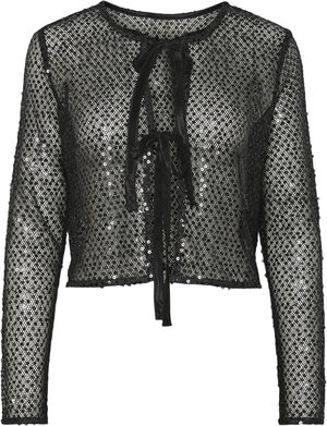 PCRISSI LS REVERSIBLE SEQUINS CARDI