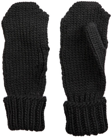 Knitted Mittens - Black 2030