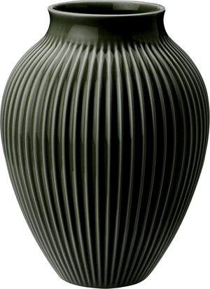 Knabstrup vas H 20 cm dark green