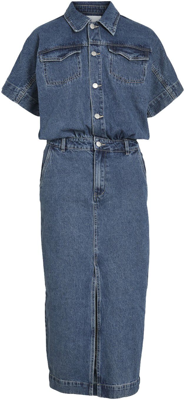 Roujolie Ss Midi Denim Dress