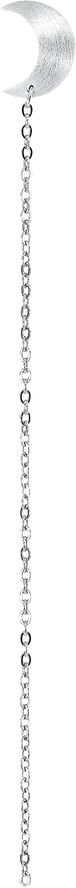 Half Moon Chain Stud