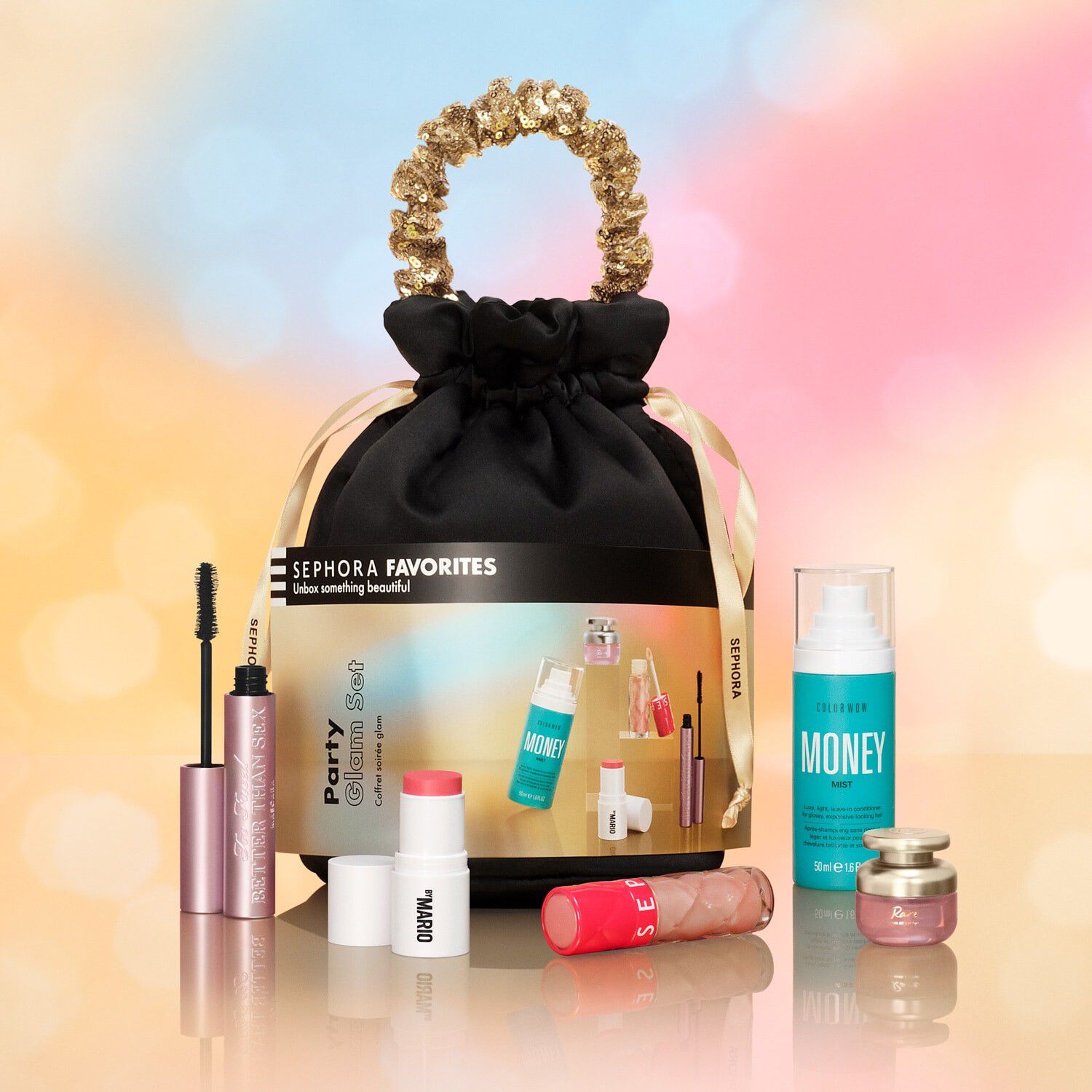 Party Glam Set - smink-, h&aring;r- och parfymset