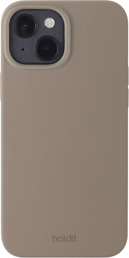 Silicone Case iPhone 15 Mocha Brown