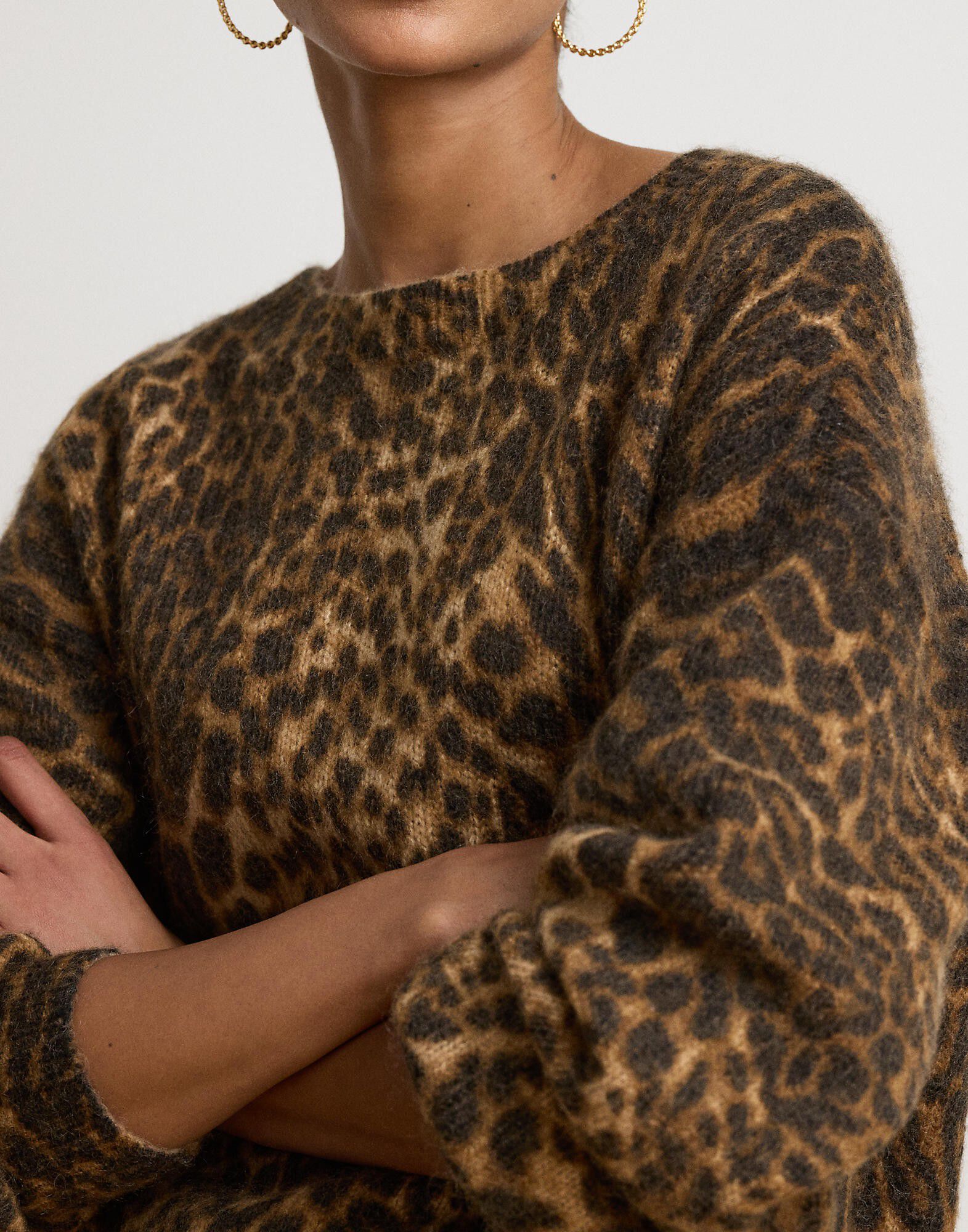 LOFTY MOHAIR BLEND-SWEATER-PULLOVER