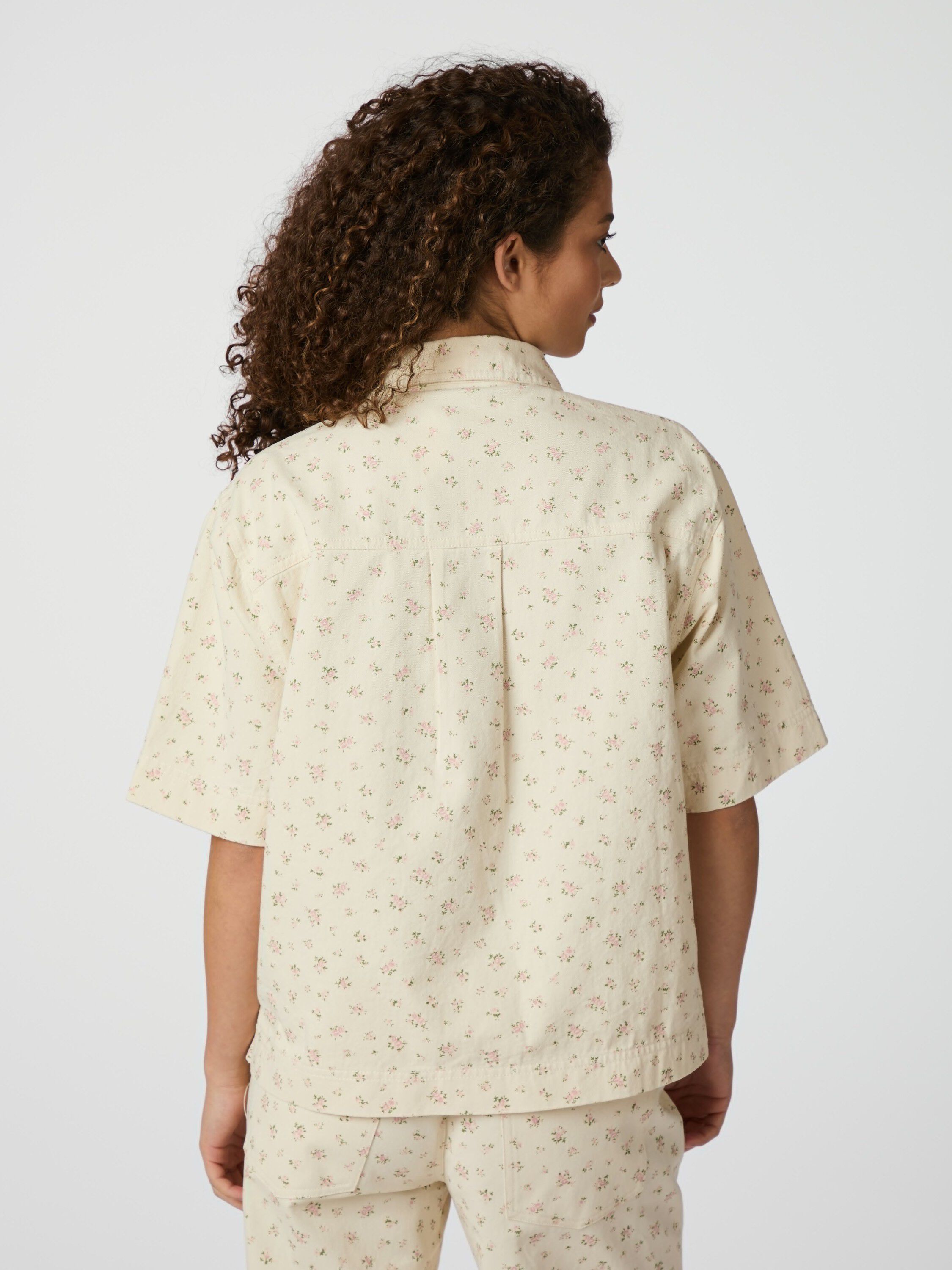 Tiki Floral Denim Shirt