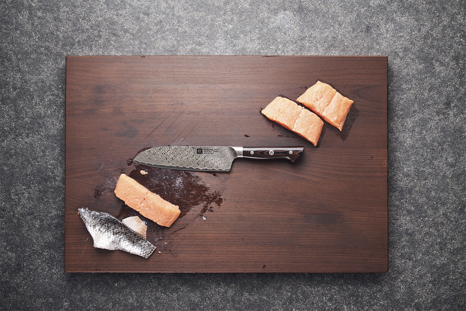 Tanrei Santoku kniv 180 Fin egg