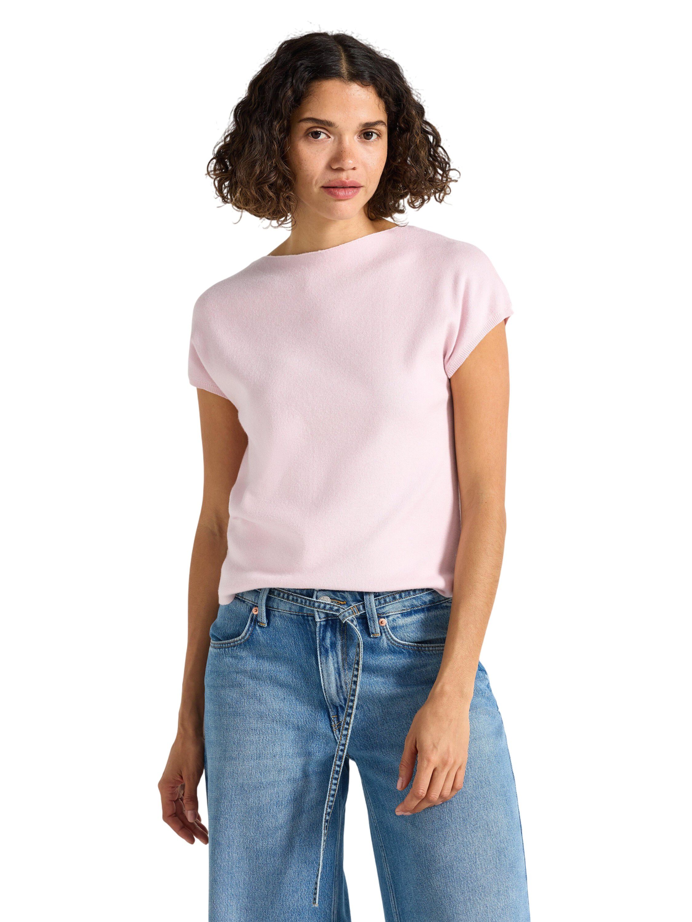 Finstrikket &aelig;rmel&oslash;s top.