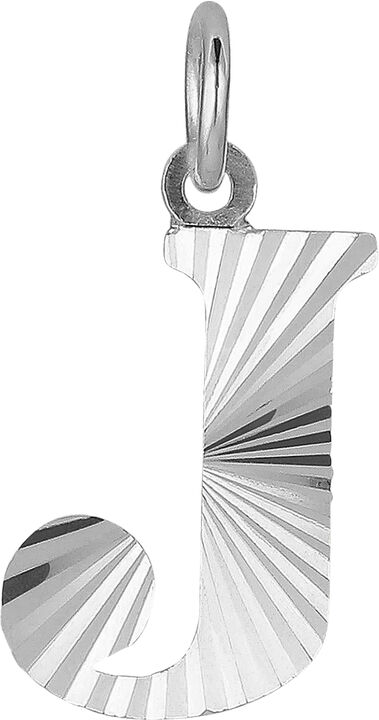 Reflection Letters, gold-plated sterling silver-J