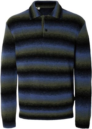 ANRLARRY LS KNIT OMBRE POLO
