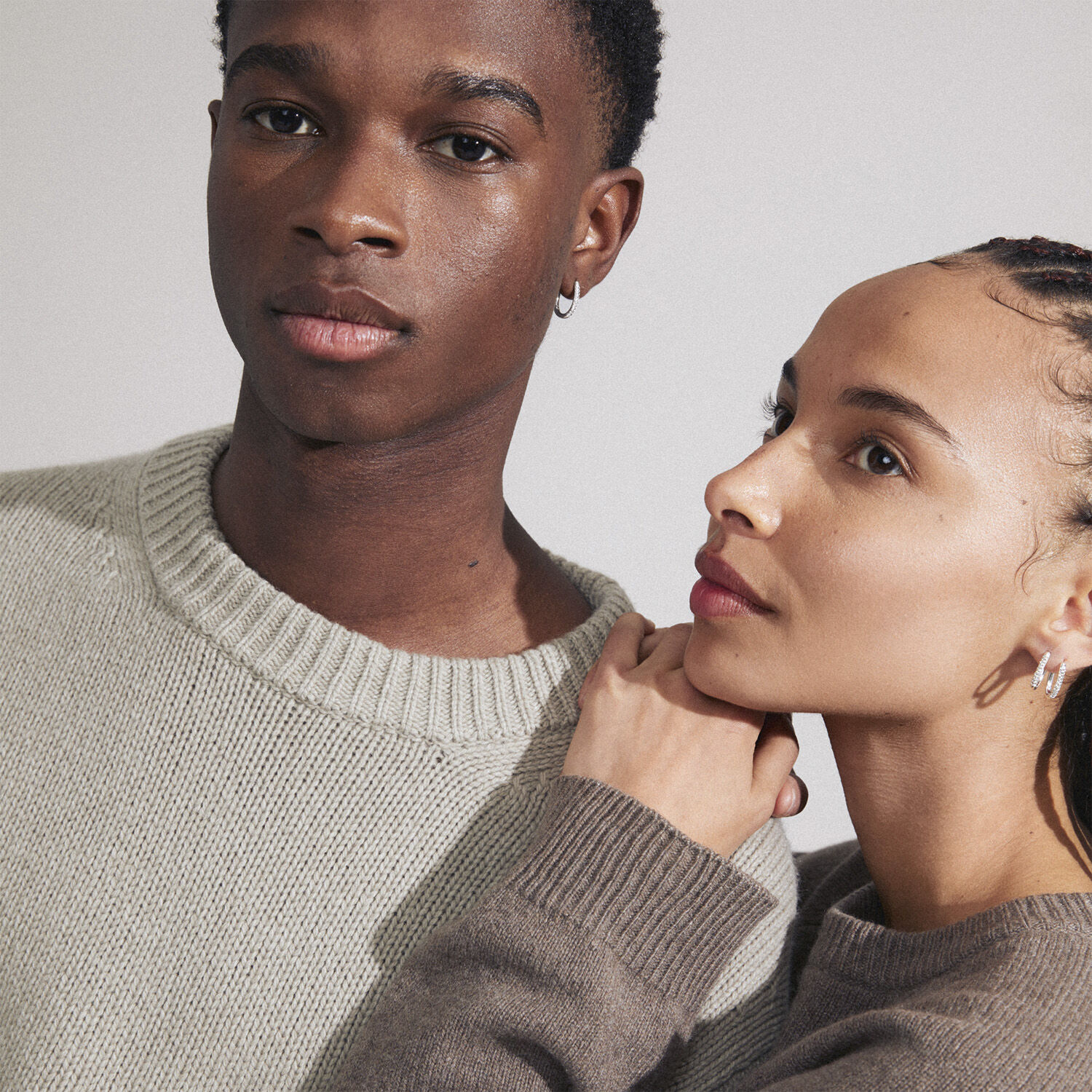 AMIRI recycled earrings silver-plated