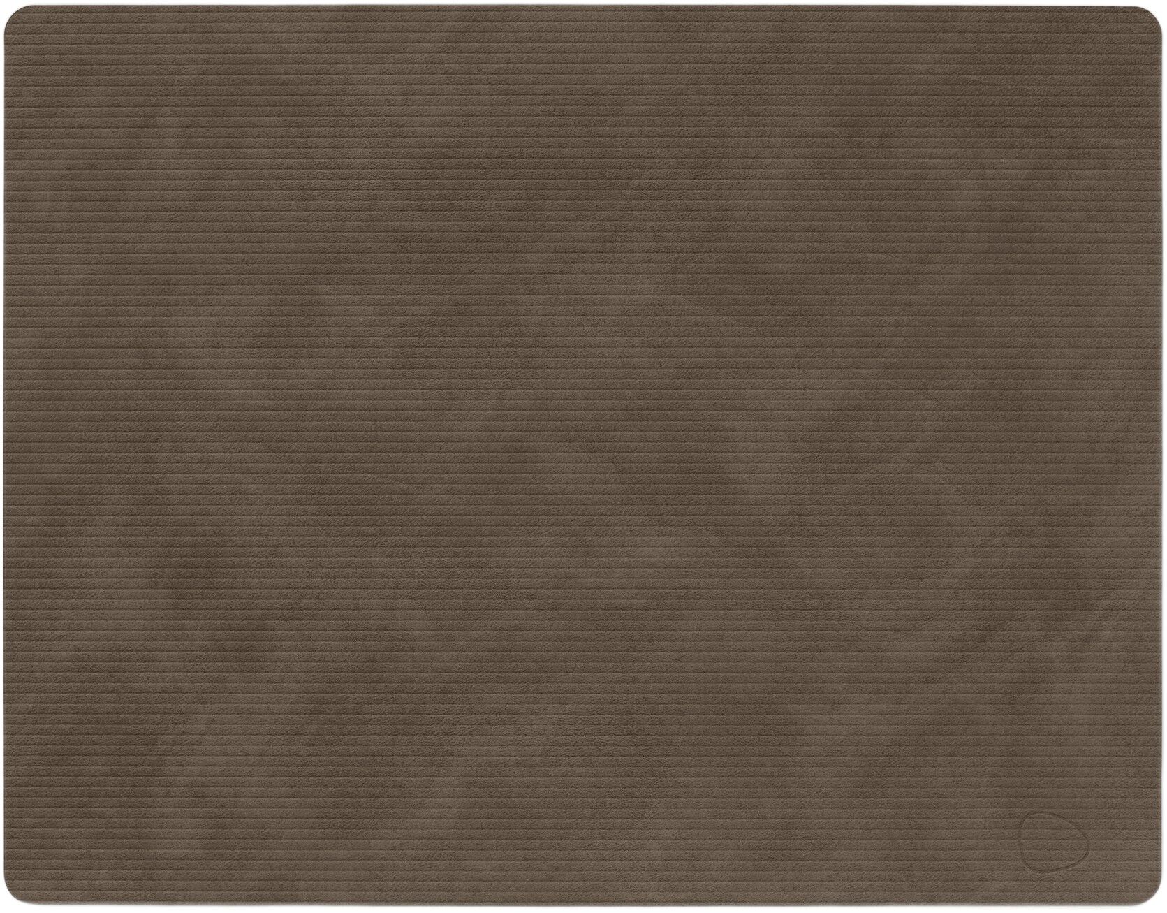 Table Mat Square L Corduroy Caviar
