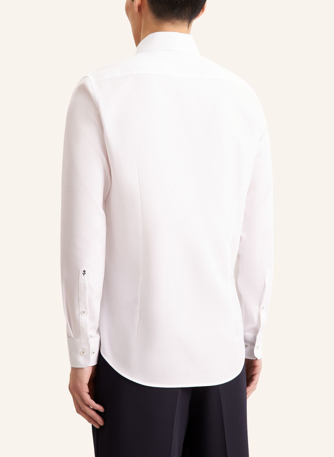 Business shirt Slim 1/1 Covered-Button-Down-Collar Structur