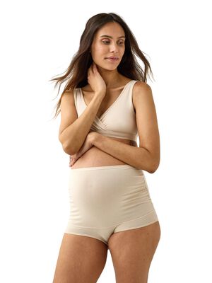 Soft nursing bra in cotton blend wi