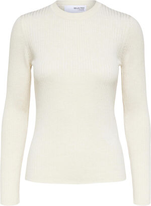 SLFLYDIA NEW RIB LS KNIT O-NECK B