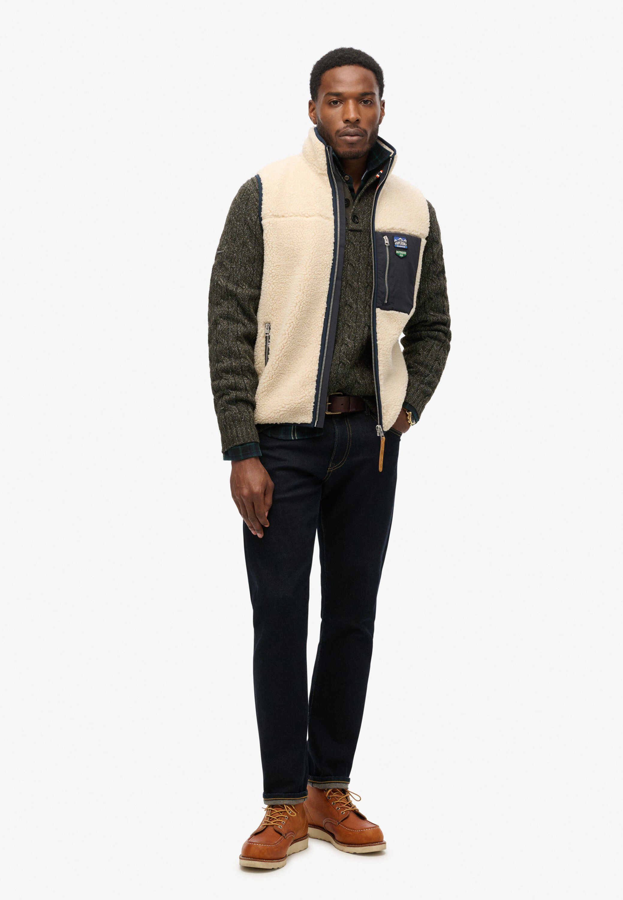 VINTAGE RETRO FLEECE GILET