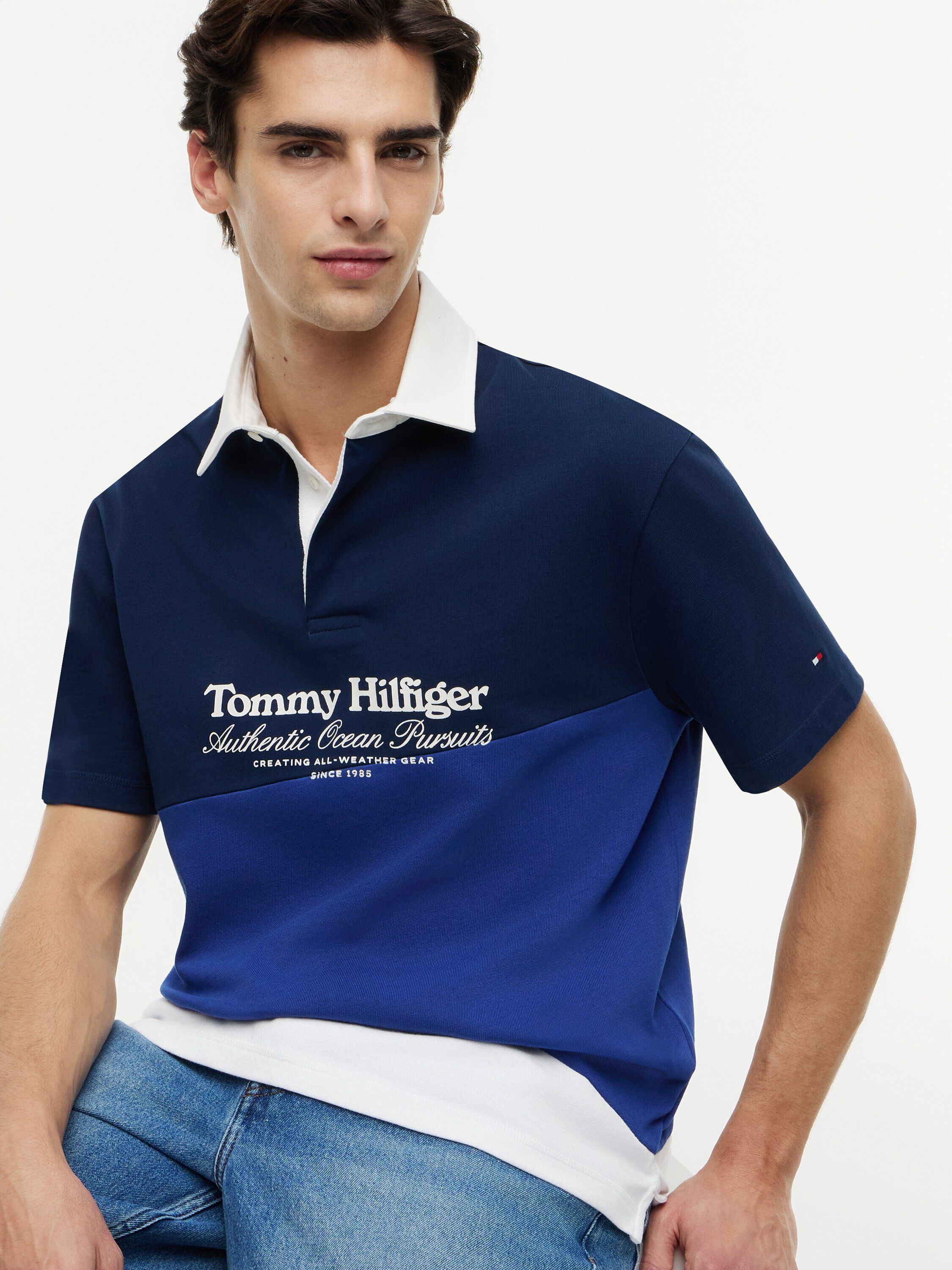 GRAPHIC COLORBLOCK CLASSIC POLO