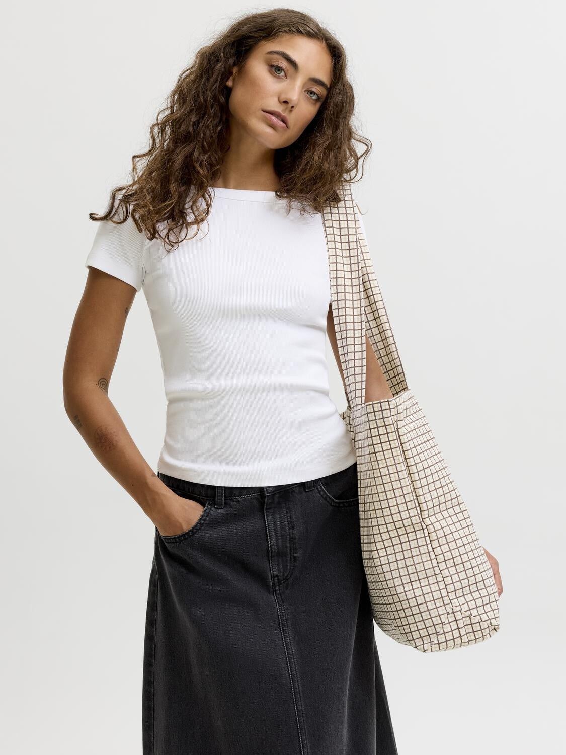 Jxfifi Str Ss Boatneck Tee Jrs