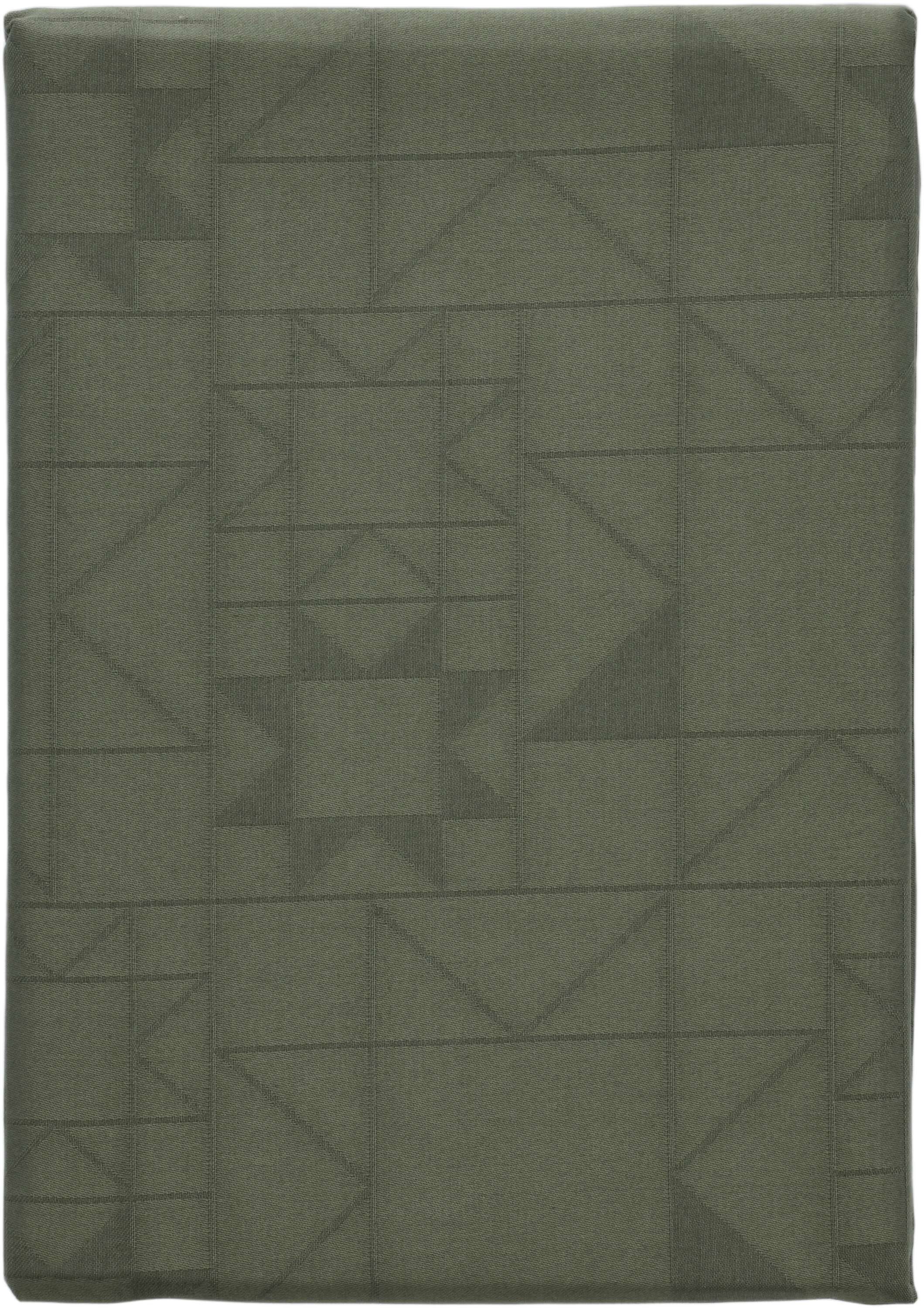 Duk 140x270 Star Damast Forest green