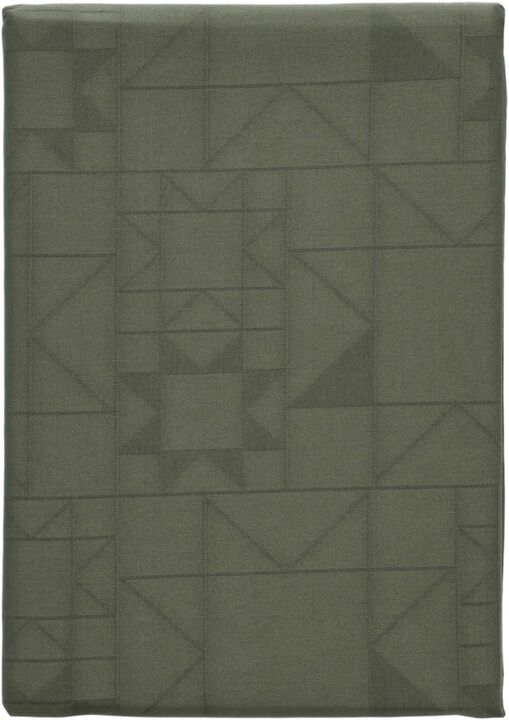 Duk 140x270 Star Damast Forest green