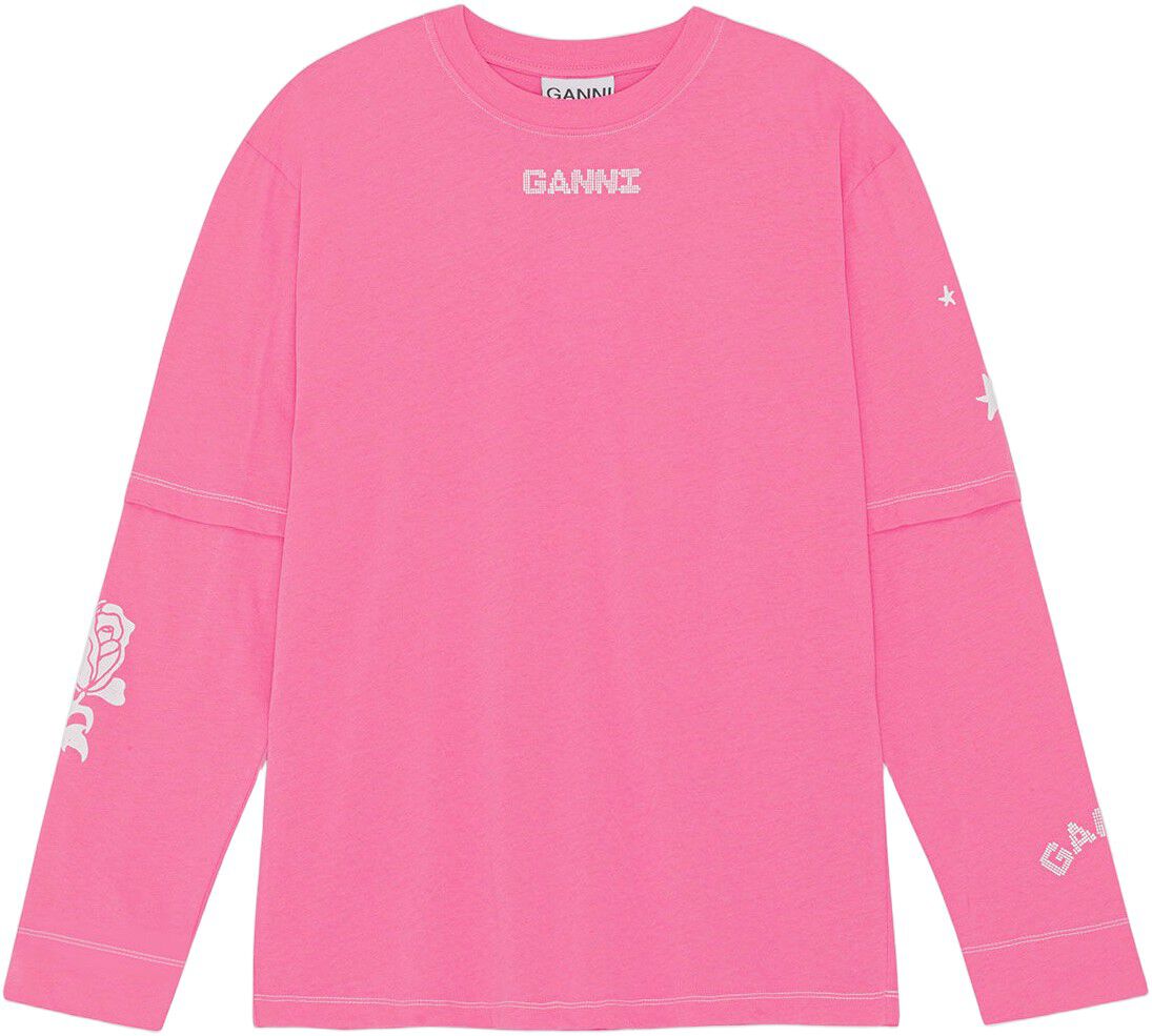 Light Jersey Layered Long Sleeve T-