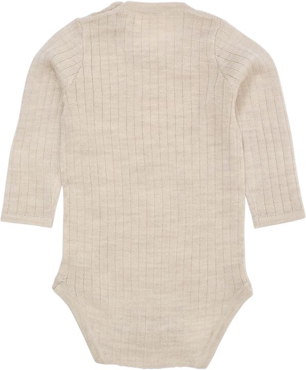 MERINO LS RIB BODYSTOCKING