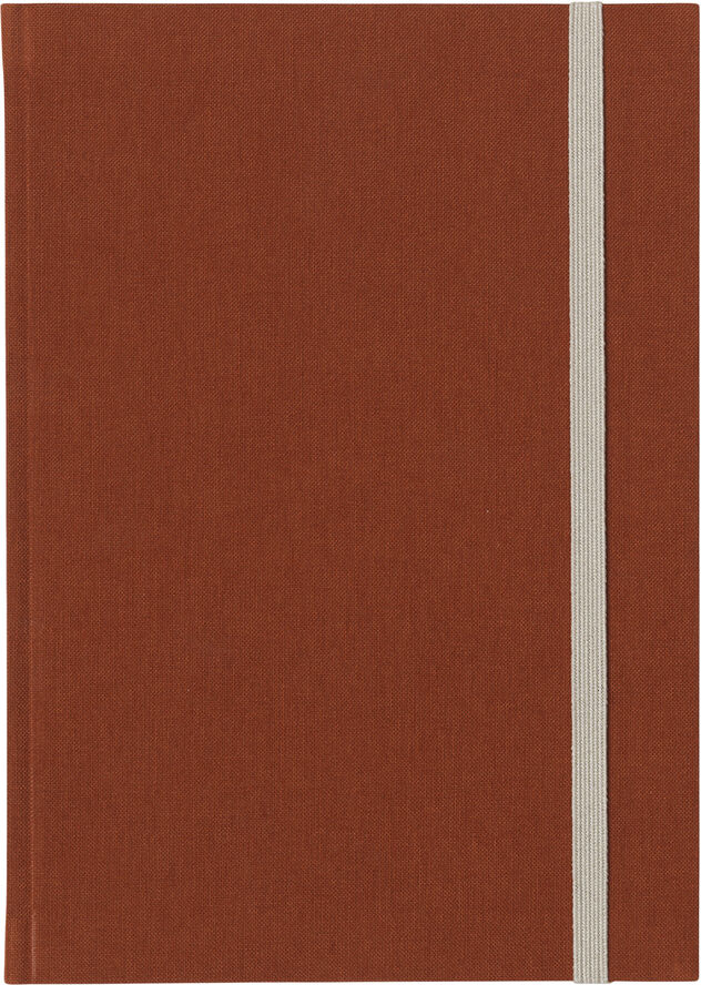 BEA, Notebook med elastik bånd, Dark sienna