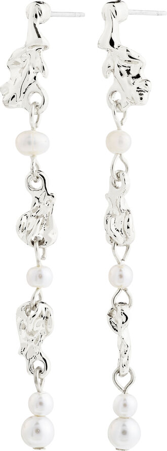 SLOAN pearl earrings silver-plated
