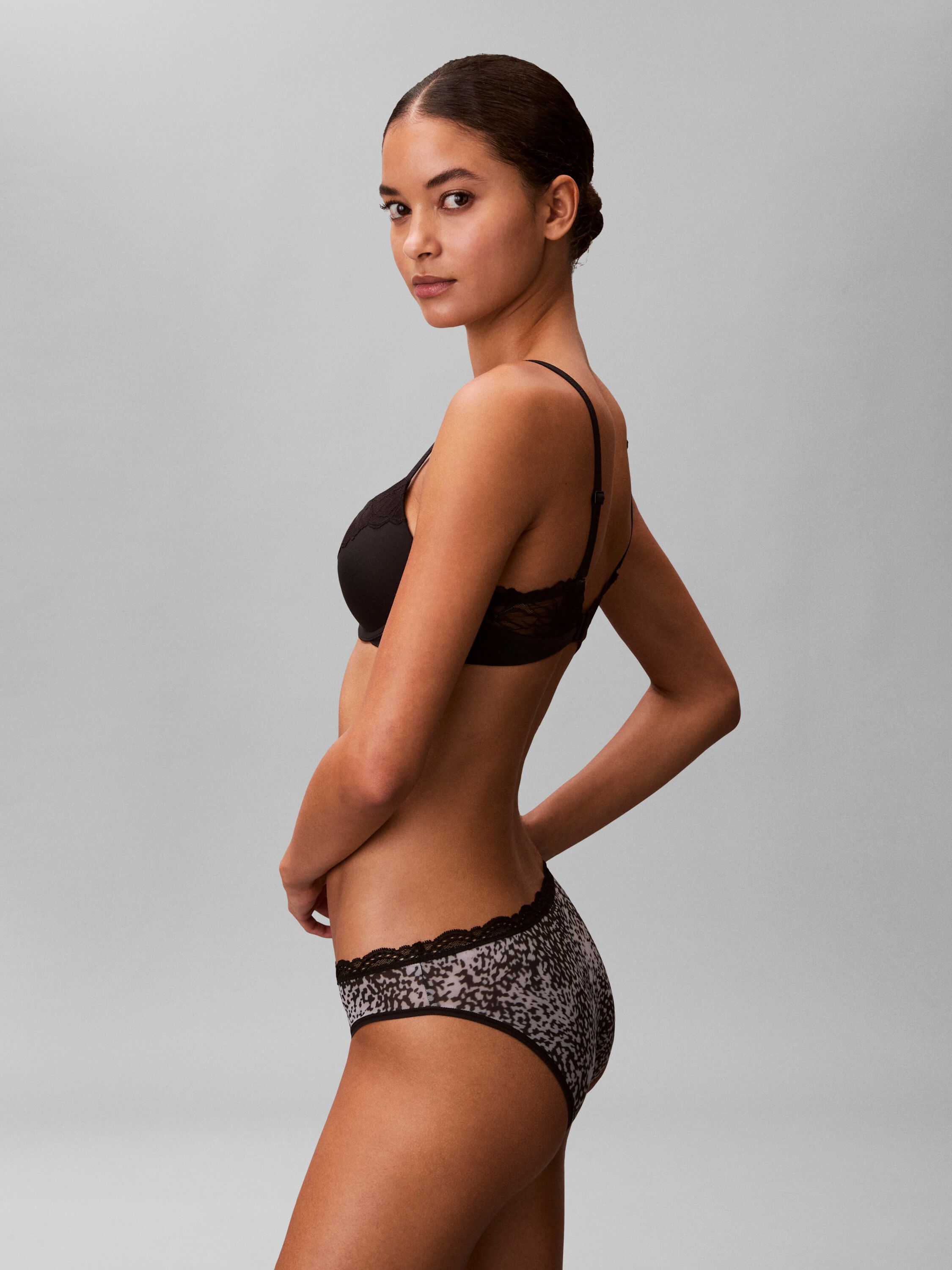 Lace Waistband Microfibre Briefs