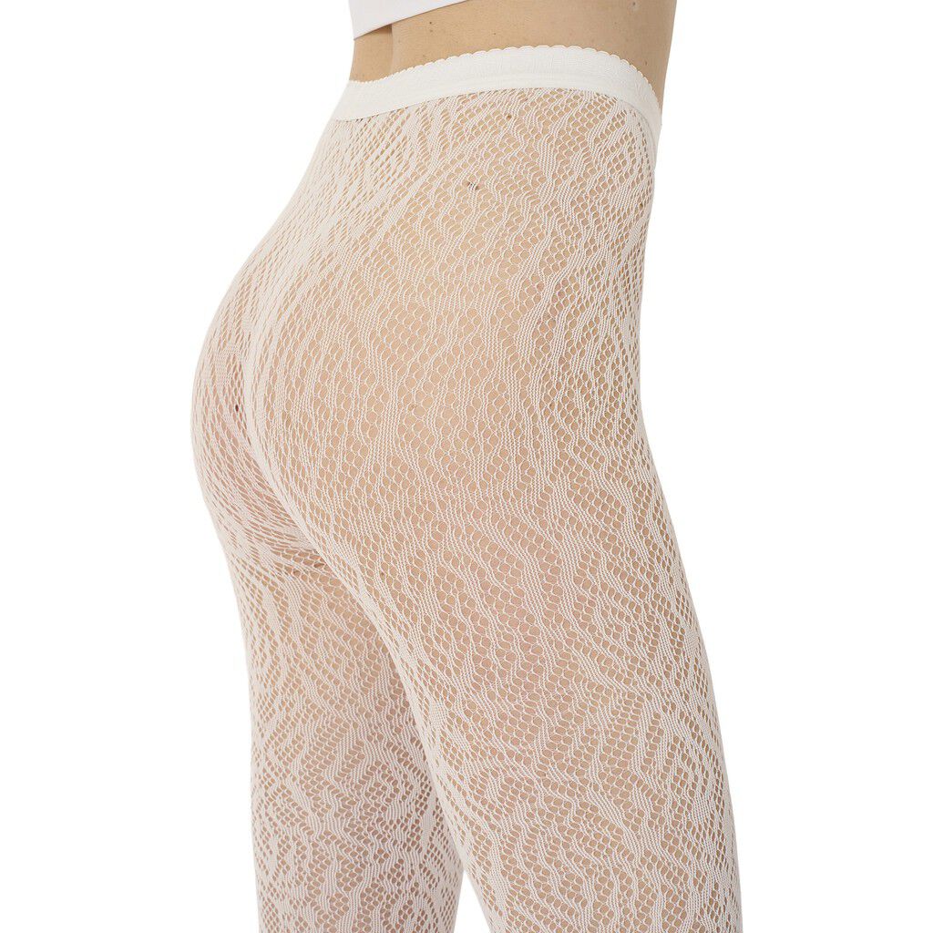 Rose Lace Effect Tights