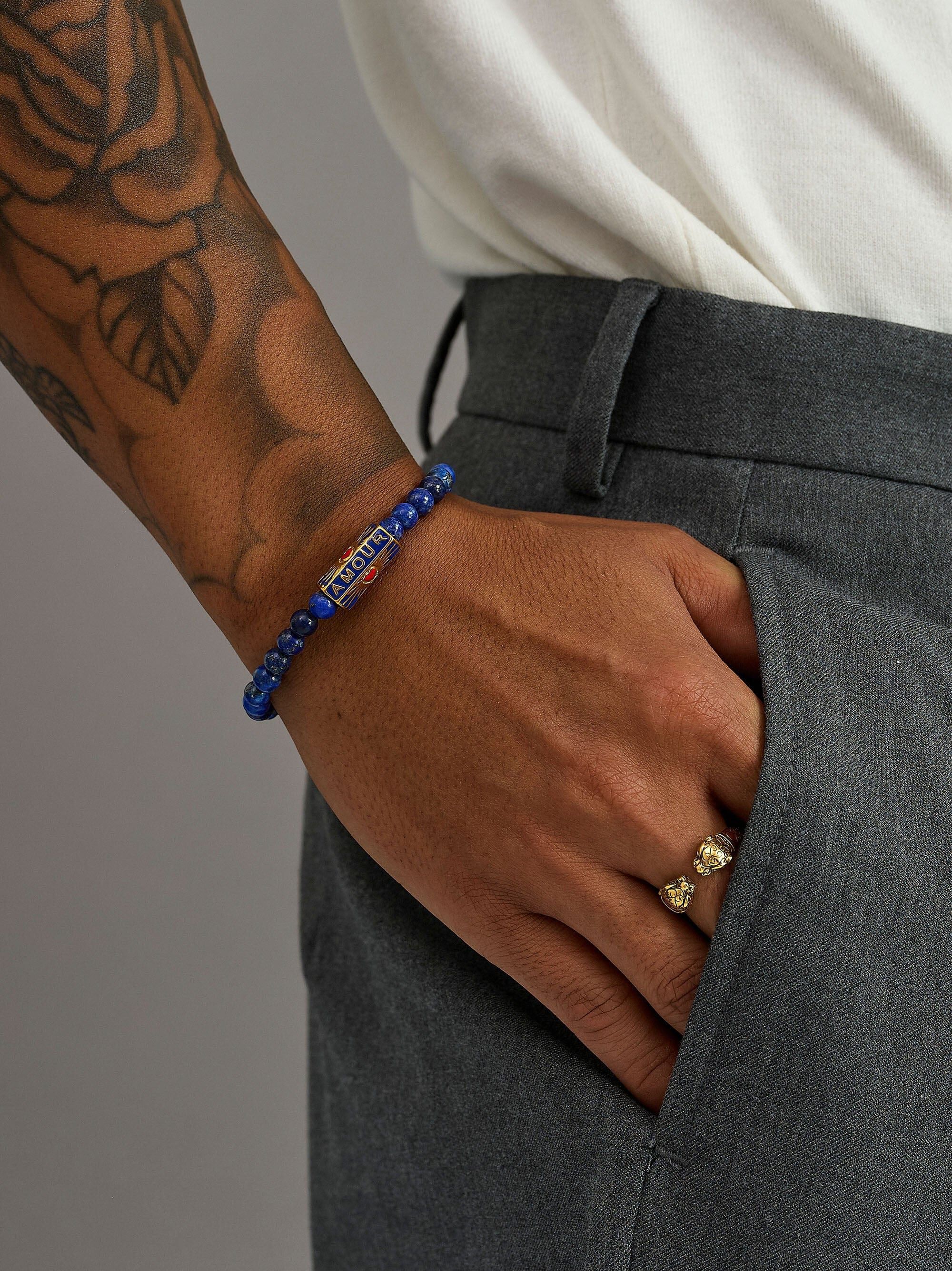 Amour Blue Lapis Lazuli Bracelet