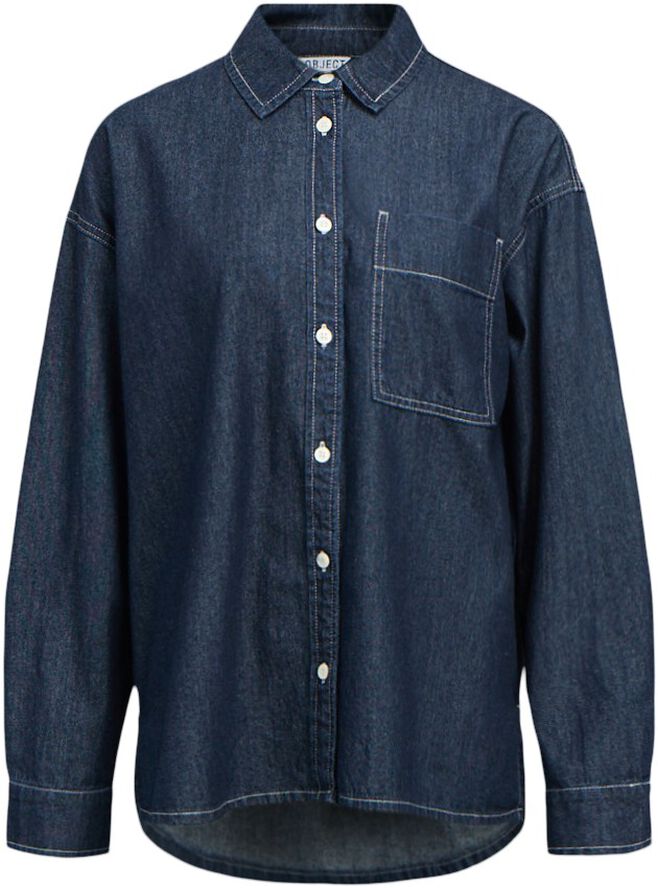 OBJGINA L/S LO DENIM SHIRT NOOS