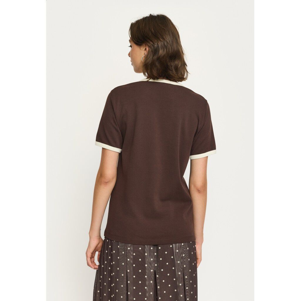 SRHella Contrasted O-neck Top GOTS