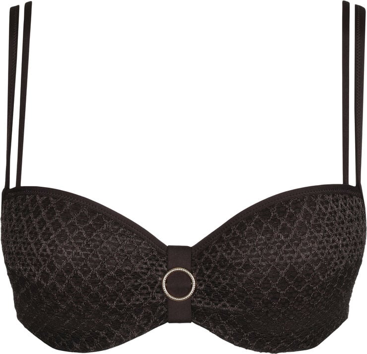 Tomar balcony-bikinitop med vattering