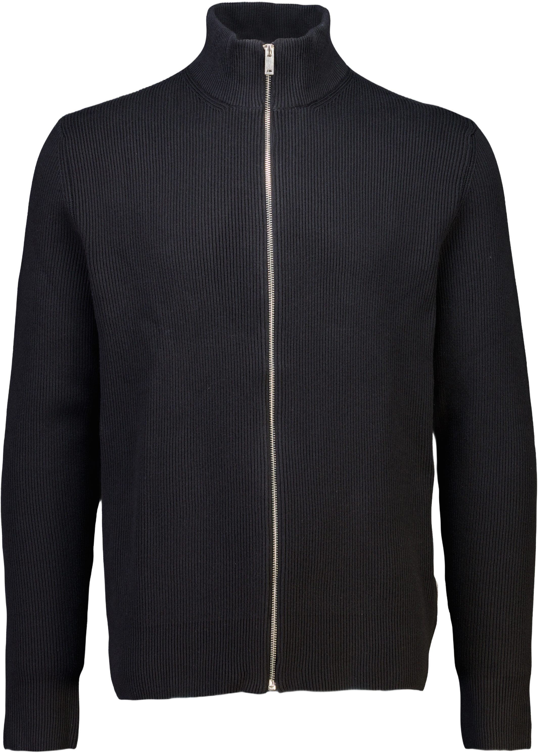 Knitted zip cardigan