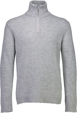 Lambswool half zip knit