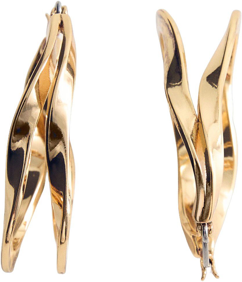 Twisted hoop earrings