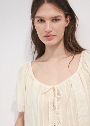 Cotton lace blouse