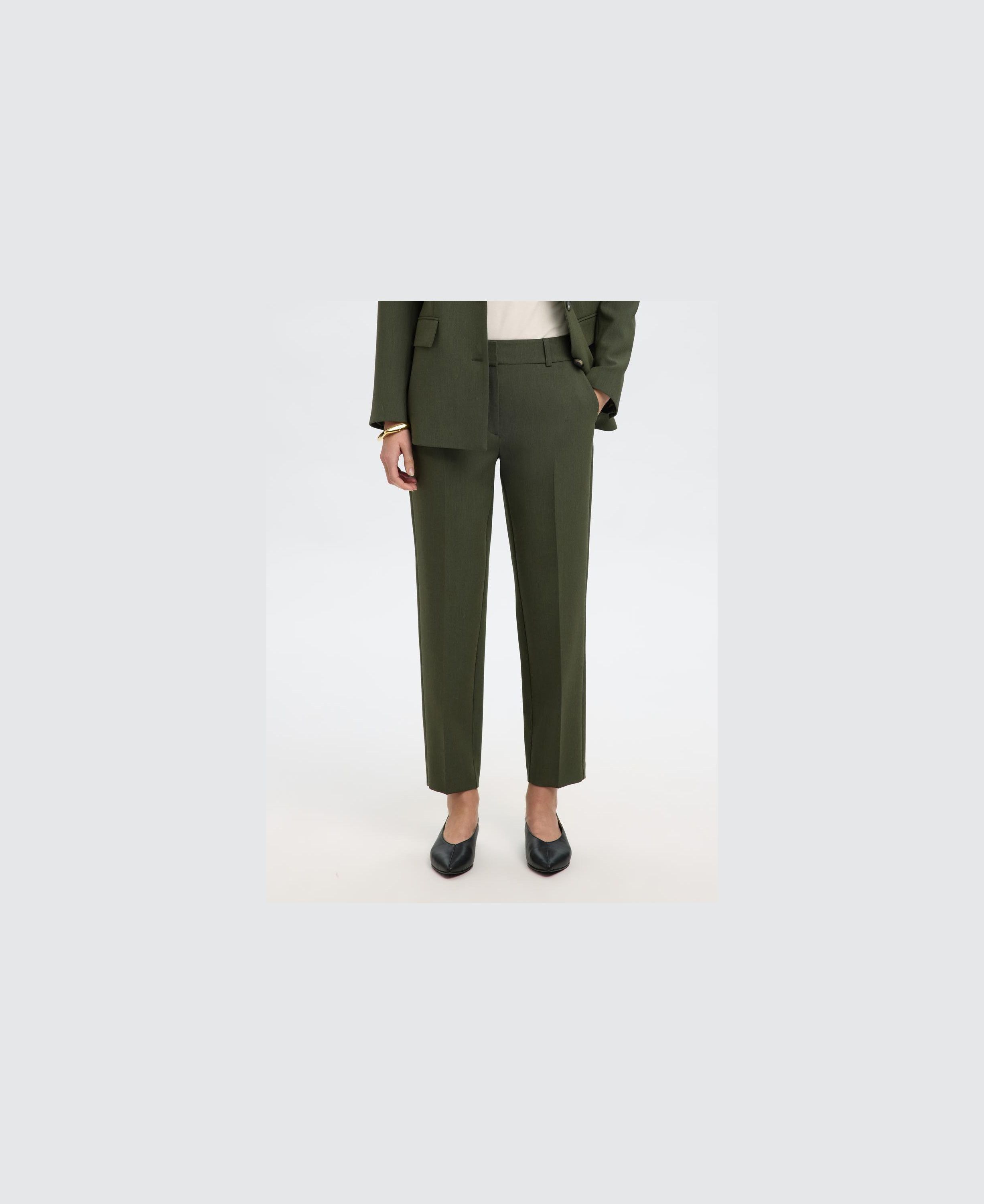 Slfrita-Ria Mw Cropped Pant Mel Noos