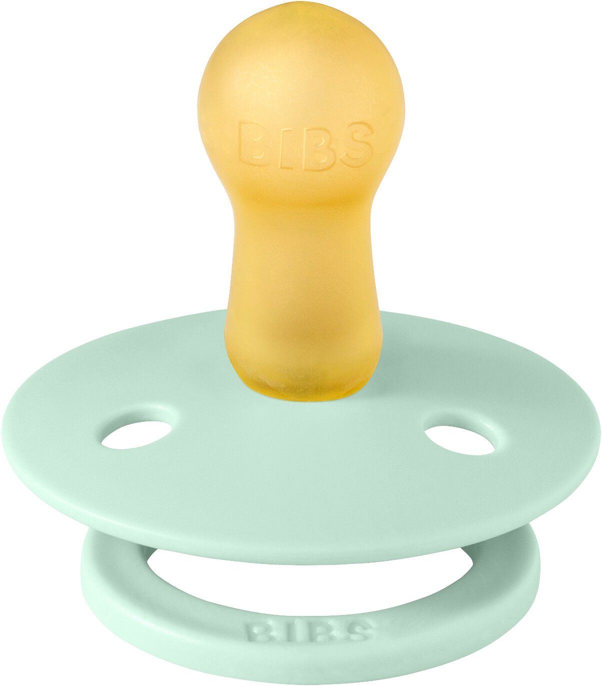 BIBS Pacifier Studio Colour Block Latex Size 2 Nordic Mint/P