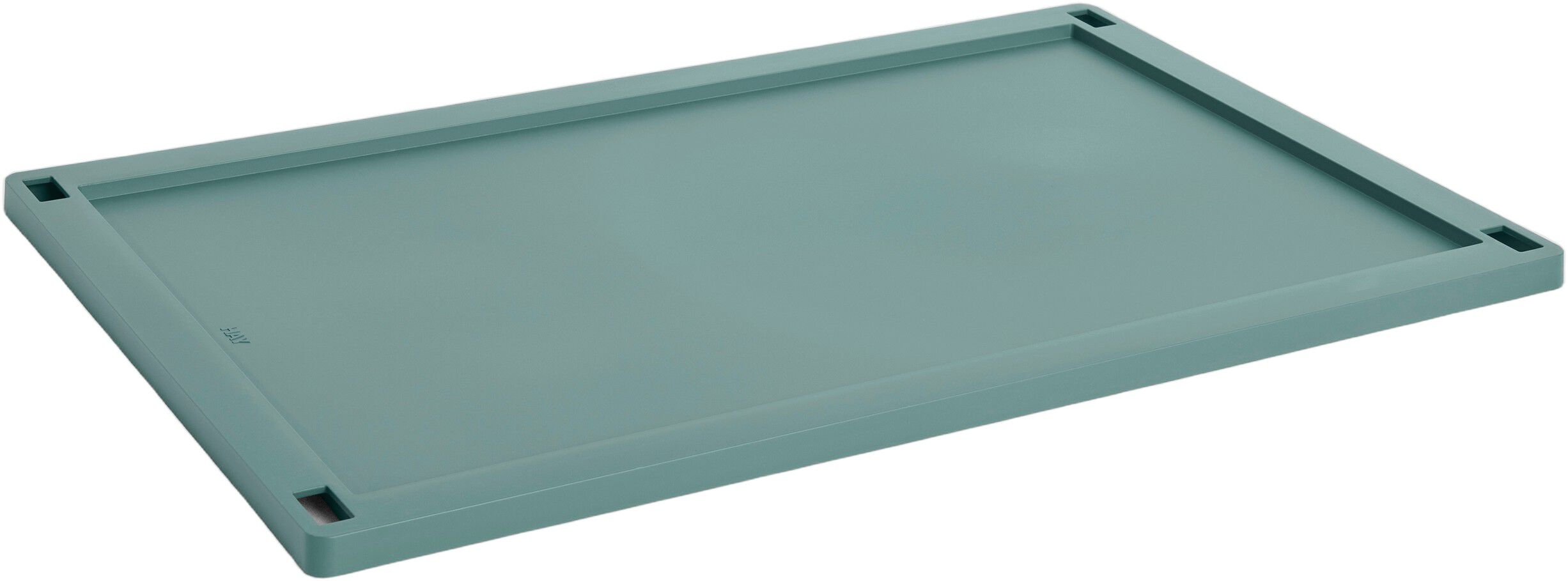 HAY Colour Crate Lid Plastic-Large-Dark green